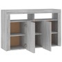 Aparador con luces LED gris Sonoma 115,5x30x75 cm de vidaXL, Aparadores - Ref: Foro24-815733, Precio: 113,70 €, Descuento: %