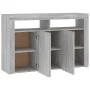 Aparador con luces LED gris Sonoma 115,5x30x75 cm de vidaXL, Aparadores - Ref: Foro24-815733, Precio: 108,54 €, Descuento: %