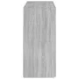 Aparador con luces LED gris Sonoma 115,5x30x75 cm de vidaXL, Aparadores - Ref: Foro24-815733, Precio: 108,54 €, Descuento: %