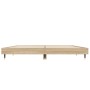 Estructura de cama madera de ingeniería roble Sonoma 135x190 cm de vidaXL, Camas y somieres - Ref: Foro24-832184, Precio: 100...