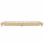 Estructura de cama madera de ingeniería roble Sonoma 135x190 cm de vidaXL, Camas y somieres - Ref: Foro24-832184, Precio: 100...