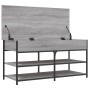 Banco zapatero madera de ingeniería gris Sonoma 100x42,5x50 cm en Bancos para recibidores y almacenamiento | Comprar online en F