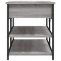 Banco zapatero madera de ingeniería gris Sonoma 100x42,5x50 cm en Bancos para recibidores y almacenamiento | Comprar online en F