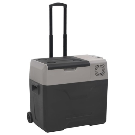 Nevera con ruedas y asa polipropileno negro y gris 40 L de vidaXL, Neveras - Ref: Foro24-51782, Precio: 259,30 €, Descuento: %