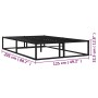 Estructura de cama de metal negra 120x200 cm de vidaXL, Camas y somieres - Ref: Foro24-324787, Precio: 101,28 €, Descuento: %
