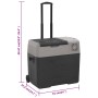 Nevera con ruedas y asa polipropileno negro y gris 40 L de vidaXL, Neveras - Ref: Foro24-51782, Precio: 259,30 €, Descuento: %