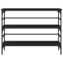 Mesa consola madera de ingeniería negro 100x32x75 cm en Mesas auxiliares | Comprar online en Foru.es