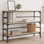 Mesa consola madera de ingeniería roble Sonoma 100x32x75 cm en Mesas auxiliares | Comprar online en Foru.es