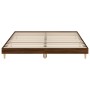 Estructura de cama madera de ingeniería marrón roble 160x200 cm de vidaXL, Camas y somieres - Ref: Foro24-832028, Precio: 162...