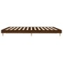 Estructura de cama madera de ingeniería marrón roble 160x200 cm de vidaXL, Camas y somieres - Ref: Foro24-832028, Precio: 162...