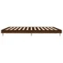Oak brown engineered wood bed frame 160x200 cm by vidaXL, Beds and slatted bases - Ref: Foro24-832028, Price: 158,32 €, Disco...