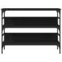 Mesa consola madera de ingeniería negro 100x32x75 cm en Mesas auxiliares | Comprar online en Foru.es