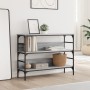 Mesa consola madera de ingeniería gris Sonoma 100x32x75 cm en Mesas auxiliares | Comprar online en Foru.es