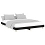 Estructura de cama madera de ingeniería negra 150x200 cm de vidaXL, Camas y somieres - Ref: Foro24-832030, Precio: 133,61 €, ...