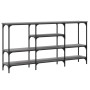 Mesa consola madera de ingeniería gris Sonoma 160x29x80 cm en Mesas auxiliares | Comprar online en Foru.es