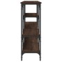 Mesa consola madera de ingeniería marrón roble 160x29x80 cm en Mesas auxiliares | Comprar online en Foru.es
