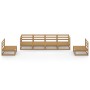 Muebles de jardín 6 piezas marrón miel madera maciza de pino en Conjuntos de jardín | Comprar online en Foru.es