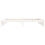 Estructura de cama madera maciza individual blanco 75x190 cm de vidaXL, Camas y somieres - Ref: Foro24-814910, Precio: 81,95 ...