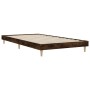 Estructura de cama madera de ingeniería roble ahumado 90x190 cm de vidaXL, Camas y somieres - Ref: Foro24-832098, Precio: 76,...
