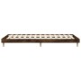 Estructura de cama madera de ingeniería roble ahumado 90x190 cm de vidaXL, Camas y somieres - Ref: Foro24-832098, Precio: 76,...
