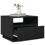 Mesa de centro con luces LED negro 50x49x40 cm en Mesas de centro | Comprar online en Foru.es