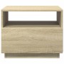 Mesa de centro con luces LED roble Sonoma 50x49x40 cm en Mesas de centro | Comprar online en Foru.es