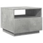 Mesa de centro con luces LED gris hormigón 50x49x40 cm en Mesas de centro | Comprar online en Foru.es