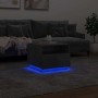 Mesa de centro con luces LED gris hormigón 50x49x40 cm en Mesas de centro | Comprar online en Foru.es