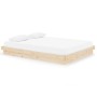 Estructura de cama madera maciza 150x200 cm de vidaXL, Camas y somieres - Ref: Foro24-819912, Precio: 151,24 €, Descuento: %