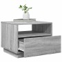 Mesa de centro con luces LED gris Sonoma 50x49x40 cm en Mesas de centro | Comprar online en Foru.es