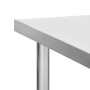 Mesa de trabajo para cocina con ruedas acero inox 100x30x85 cm de vidaXL, Restauración - Ref: Foro24-51637, Precio: 136,61 €,...