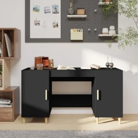 Escritorio de madera contrachapada negro 140x50x75 cm de vidaXL, Escritorios - Ref: Foro24-812763, Precio: 116,01 €, Descuent...