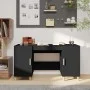 Escritorio de madera contrachapada negro 140x50x75 cm de vidaXL, Escritorios - Ref: Foro24-812763, Precio: 116,01 €, Descuent...