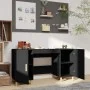 Escritorio de madera contrachapada negro 140x50x75 cm de vidaXL, Escritorios - Ref: Foro24-812763, Precio: 116,01 €, Descuent...