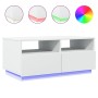 Mesa de centro con luces LED blanco 90x49x40 cm en Mesas de centro | Comprar online en Foru.es