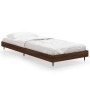 Estructura de cama madera de ingeniería roble marrón 75x190 cm de vidaXL, Camas y somieres - Ref: Foro24-832212, Precio: 65,2...