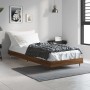 Estructura de cama madera de ingeniería roble marrón 75x190 cm de vidaXL, Camas y somieres - Ref: Foro24-832212, Precio: 65,2...