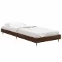Brown oak engineered wood bed frame 75x190 cm by vidaXL, Beds and slatted bases - Ref: Foro24-832212, Price: 64,44 €, Discoun...