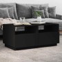 Mesa de centro con luces LED negro 90x49x40 cm en Mesas de centro | Comprar online en Foru.es