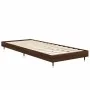Brown oak engineered wood bed frame 75x190 cm by vidaXL, Beds and slatted bases - Ref: Foro24-832212, Price: 64,44 €, Discoun...