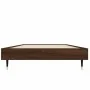Brown oak engineered wood bed frame 75x190 cm by vidaXL, Beds and slatted bases - Ref: Foro24-832212, Price: 64,44 €, Discoun...