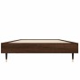 Estructura de cama madera de ingeniería roble marrón 75x190 cm de vidaXL, Camas y somieres - Ref: Foro24-832212, Precio: 65,2...