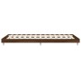 Estructura de cama madera de ingeniería roble marrón 75x190 cm de vidaXL, Camas y somieres - Ref: Foro24-832212, Precio: 65,2...