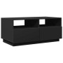 Mesa de centro con luces LED negro 90x49x40 cm en Mesas de centro | Comprar online en Foru.es
