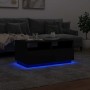 Mesa de centro con luces LED negro 90x49x40 cm en Mesas de centro | Comprar online en Foru.es