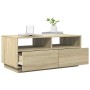 Mesa de centro con luces LED roble Sonoma 90x49x40 cm en Mesas de centro | Comprar online en Foru.es