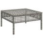 Taburete de jardín con cojín ratán sintético gris de vidaXL, Conjuntos de jardín - Ref: Foro24-319669, Precio: 54,95 €, Descu...