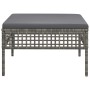 Taburete de jardín con cojín ratán sintético gris de vidaXL, Conjuntos de jardín - Ref: Foro24-319669, Precio: 54,95 €, Descu...