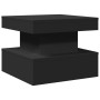 Mesa de centro con luces LED negro 50x50x40 cm en Mesas de centro | Comprar online en Foru.es