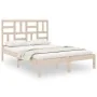 Estructura de cama madera maciza 120x190 cm de vidaXL, Camas y somieres - Ref: Foro24-3105920, Precio: 114,02 €, Descuento: %